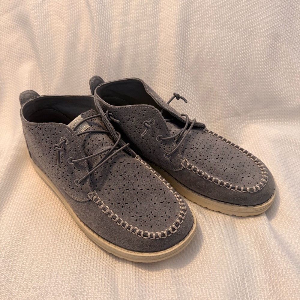 Women’s Gray Suede Casual Ankle Hey Dude’s
